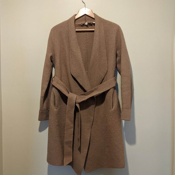 MOTH for Anthropologie Belted Chic and cozy Sweater Coat Jacket Camel Size XS - Picture 1 of 15